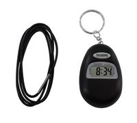 VISIOYO Annuncio Orario Vocale in Italiano - Portachiavi Parlante per Anziani e Non Vedenti - Annuncio Orario Vocale, Orologio Tascabile con Suono all'Ora (nero)