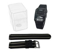 VISIOYO Orologio Parlante in Italiano per Non Vedenti e Anziani | Dice l'Ora Automaticamente con Allarme | Cinturino in Silicone + Nylon Regalo | Ideale per Ipovedenti e Disabili Visivi VI-025(TI)