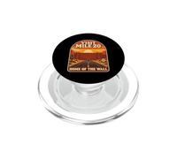 Visit Mile 20 Marathon Runner Hitting The Wall Retro Poster PopSockets PopGrip per MagSafe