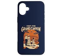Visit the Grand Canyon Retro UFO & National Park Custodia per iPhone 16 Plus