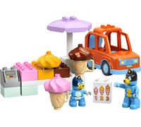 LEGO DUPLO Bluey: Visita alla Gelateria di Bluey - Gioco Educativo per Motricità Fine con Macchina Giocattolo, Stand dei Gelati e 2 Figure tra cui Bandit - Regalo per Bambine e Bambini 2+ Anni - 10458