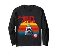 Visita Amity Island Jaws 2025 Stile retrò Maglia a Manica