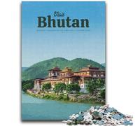 Visita Bhutan Puzzles per adulti e adolescenti Puzzle da 2000 pezzi, gioco stimolante e gioco per famiglie con pezzi completamente interconnessi di forma casuale (70X100cm)