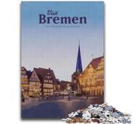 Visita Bremen Puzzle per adulti 1000 puzzle, giocattoli per l'intrattenimento della famiglia, ideali come regalo per tutta la famiglia 2000 pezzi (70x100cm)