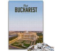 Visita Bucarest Puzzle per adulti e adolescenti Puzzle, giochi educativi Decorazione per la casa Regalo di compleanno, regali, arte murale 1000 pezzi (26x38cm)