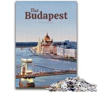Visita Budapest Puzzle per adolescenti Puzzle da 1000 pezzi, gioco stimolante e interazione genitore-figlio per tutta la famiglia 1000 pezzi (50x75cm)