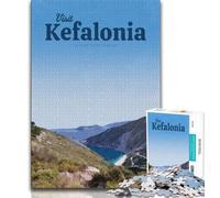Visita Cefalonia Puzzle da 1000 pezzi per adulti, regalo, giocattolo educativo intellettuale decomprimente, fantastici regali e giocattoli 38x26cm
