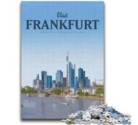 Visita Francoforte Puzzle da 1000 pezzi per adulti, regali, gioco stimolante e interazione tra genitori e figli, 2000 pezzi (70x100cm)