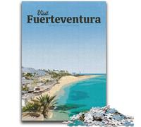 Visita Fuerteventura Puzzle da 1000 pezzi per adulti e adolescenti, aiuta il cervello a esercitare i giocattoli avvincenti per coltivare la pazienza Decorazione perfetta 2000 pezzi (70x100cm)