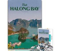 Visita Halong Bay Puzzle per adulti e adolescenti Puzzle, ammazza il tempo durante le vacanze con pezzi completamente interconnessi di forma casuale 38x26cm