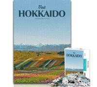 Visita Hokkaido Puzzle per adulti, per un gioco educativo e una sfida giocattolo, ideale come regalo per tutta la famiglia, 38x26cm