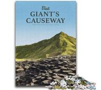 Visita i puzzle della Giant's Causeway da 1000 pezzi per adolescenti, giocattoli da gioco stimolanti Ogni pezzo è unico Gioco stimolante e divertente per tutta la famiglia, 1000 pezzi (50x75cm)