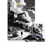 Visita il Bates Motel - Puzzle da 1000 pezzi per adolescenti - Esercizio cognitivo - Tempo libero - Piacere - Senza bordi irregolari - Regalo di Natale artistico (50x75cm)