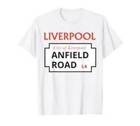 Visita Il Cartello della Maglietta del Liverpool Street City of Liverpool UK Maglietta