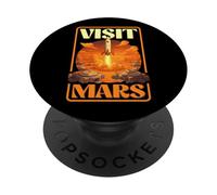 Visita il futuro multiplanetario di Marte Pianeta Terra PopSockets PopGrip Adesivo