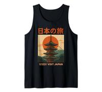 Visita Il Giappone Vintage Sperimentare la Bellezza Poster Giapponese Canotta