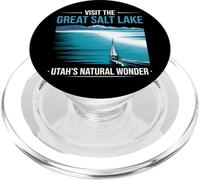Visita il Grande Salt Lake Marina Barca a vela Utah Turista PopSockets PopGrip per MagSafe