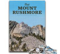 Visita il Monte Rushmore Puzzle per adulti 2000 pezzi, arte interessante riduzione dello stress lista dei desideri con Babbo Natale per età 14 2000 pezzi (70x100cm)