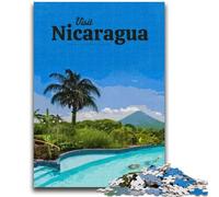 Visita il Nicaragua Puzzle per adulti 1000 pezzi Difficili, impegnativi da completare ma divertenti e spiritosi Regalo di compleanno, regali, arte murale (50x75cm)