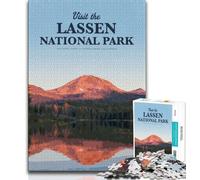 Visita il Parco Nazionale Lassen Puzzle per adolescenti Puzzle da 1000 pezzi per adolescenti, gioco per famiglie antistress Sfida difficile Ottimi regali e giocattoli 50x75cm