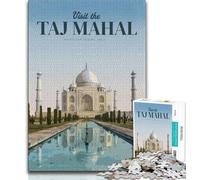 Visita il Taj Mahal Puzzle per adolescenti, gioco educativo e sfida giocattolo, ideale come regalo per tutta la famiglia, 75x50cm