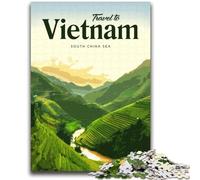 Visita il Vietnam Puzzle da 1000 pezzi per adulti, regali, gioco stimolante e interazione genitore-figlio in famiglia, 2000 pezzi (70x100cm)