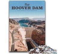 Visita la diga di Hoover, puzzle da 1000 pezzi per adolescenti, regalo per famiglia, antistress, sfida difficile, regalo per amici e parenti, 2000 pezzi (70x100cm)