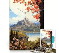 Visita la Provenza Puzzle 1000 Gioco di memoria ad alta precisione Taglio di precisione Artigianato interattivo Sfida cerebrale per la casa (38x26cm)
