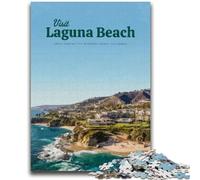 Visita Laguna Beach Puzzle per adulti 1000 puzzle, giocattoli per l'intrattenimento della famiglia, ideali come regalo per tutta la famiglia 1000 pezzi (50x75cm)