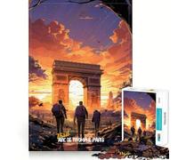 Visita l'Arco di Trionfo Puzzle da 1000 pezzi Gioco creativo per sviluppare le abilità Incastro perfetto,nessun pezzo si stacca Attività per rafforzare i legami affettivi con i propri cari (38x26cm)