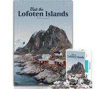 Visita le isole Lofoten Puzzle per adulti 1000 pezzi Difficile, gioco per famiglie antistress Sfida difficile Ottimi regali e giocattoli 50x75cm