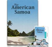 Visita le Samoa Americane Puzzle per adulti Puzzle da 1000 pezzi, Gioco per famiglie Antistress Sfida difficile Collezione di artisti, Belle arti 38x26cm