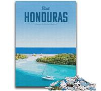 Visita l'Honduras Puzzle per adulti, Arte Interessante Riduzione dello stress Lista dei desideri con Babbo Natale per età 14 2000 pezzi (70x100cm)