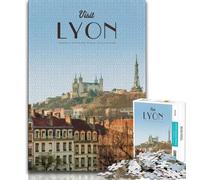 Visita Lyon Puzzle per adolescenti, aiuta il cervello ad allenarsi Giocattoli avvincenti per coltivare la pazienza Un'opera d'arte 50x75cm