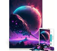 Visita nuovi mondi Puzzle da 1000 pezzi per ragazzi Gioco stimolante per la mente Incastri perfetti,senza spazi vuoti Attività rilassante di gruppo al chiuso (38x52cm)