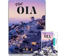 Visita Oia Puzzle per adolescenti, aiuta il cervello ad allenare i giocattoli avvincenti per coltivare la pazienza Un'opera d'arte 50x75cm