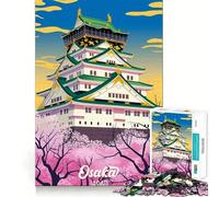 Visita Osaka Puzzle da 1000 pezzi per ragazzi Gioco stimolante per la mente Incastro perfetto Senza spazi vuoti Attività rilassante di gruppo al chiuso (50x75cm)