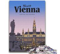 Visita Vienna Puzzle da 1000 pezzi per adulti e adolescenti, aiuta il cervello a esercitare i giocattoli avvincenti per coltivare la pazienza Decorazione perfetta 2000 pezzi (70x100cm)