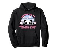 Visita Washington DC Panda Cherry Blossoms And Monuments Felpa con Cappuccio
