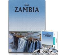 Visita Zambia Puzzle per adolescenti, aiuta il cervello ad allenarsi Giocattoli avvincenti per coltivare la pazienza Un'opera d'arte 50x75cm