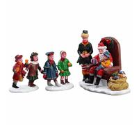 Visiting Santa'set of 3 Personaggi Vail Village Lemax Cod 62276