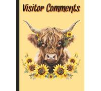 Visitor Comments: Large 8.25 × 11 inch Hardcover Lined Guest Book | 300 Pages | Ideal for Holiday Homes, Cafe's, Rentals and Tourist Attractions
