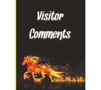Visitor Comments: Large 8.5 × 11 inch Paperback Lined Guest Book | 300 Pages | Ideal for Holiday Homes, Cafe's, Rentals and Tourist Attractions