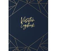 Visitor Log Book: 100 Pages Guest Register for Home & Office Security | Visitor Logbook with Name, Phone, Email, Address, Time In/Out, Purpose & Signature