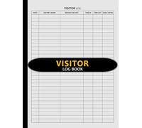 Visitor Log Book: Guest Sign In and Out Register for Offices and Businesses | Space to Track Over 3000 Visitors' Entries - Black Hardcover / Hardback