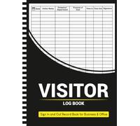 Visitor Log Book: Sign In and Out Record Book for Business and Office: Tracking Visitors with Space for Over 3400 Entries