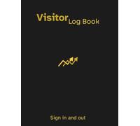 Visitor Log Book, Sign in and Out Register for Front Desk and Office Reception use in Small Businesses, Schools, Salons, Security: 120 sign-in pages, ... cm), Capacity: 3000 entries, Colour: Black