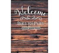 Visitors guest book Welcome Enjoy your stay windows cabin: For Vacation Rentals, Airbnb, hotels, Bed and Breakfast, beach house and mor