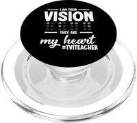 Visivamente ipovedente Insegnante Squad Il mio cuore VIT Teacher PopSockets PopGrip per MagSafe