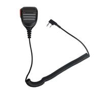 VISIYUBL Adatto for BAOFENG 1Watt Speaker Palm Microfono Impermeabile Adatto for UV-5R BF-888S DM-1701 DM-1801 TYT MD-390 Radio Portatile bidirezionale